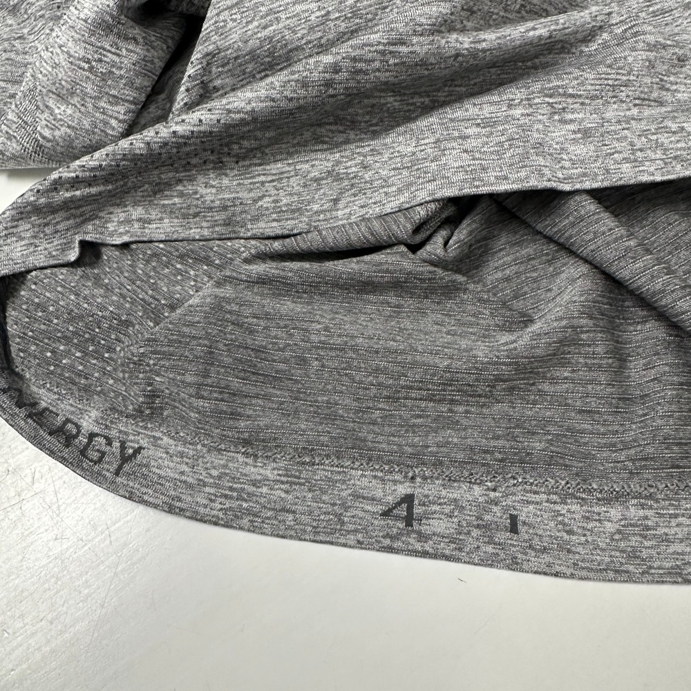 Lululemon Seamless Athletic Short Sleeve Top Gray Women's Size 4 - Picture 10 of 11